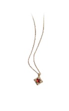 [14k] Square mini Flower Necklaceoblatt